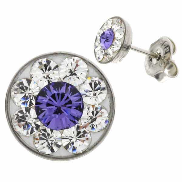 Ohrstecker - 7 mm - poliert - Tanzanite (TA)