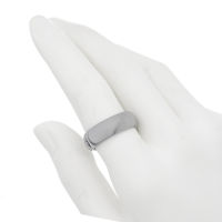 Tungsten Ring 8 mm - Polished - Cambered inside 54