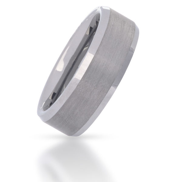 Tungsten Ring - frosted - 8 mm 67 (21,3 Ø) 11.8 US