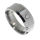 Wolframring 8 mm mit Stein poliertem Rand - innen bombiert - 55 (17,5 Ø) 7.2 US