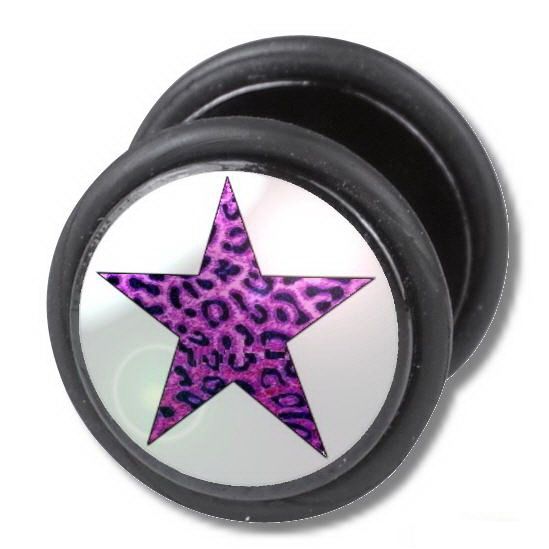 Fake Plug - Purple Leo Star - Stückpreis