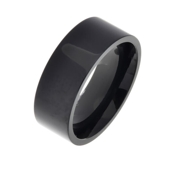 Edelstahlring - 7 mm PVD-Schwarz 74 (23,4 Ø) 14 US