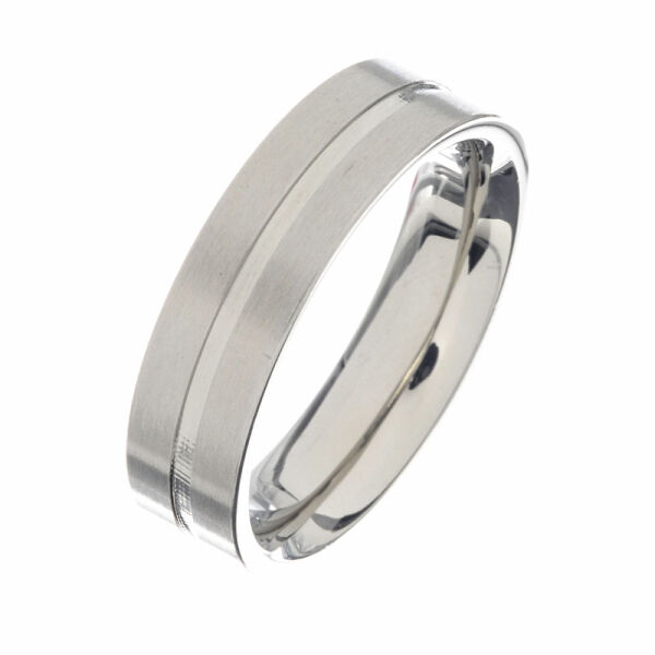 Stainless Steel Ring - with all-round Stripe 50 (15,9 Ø) 05 US