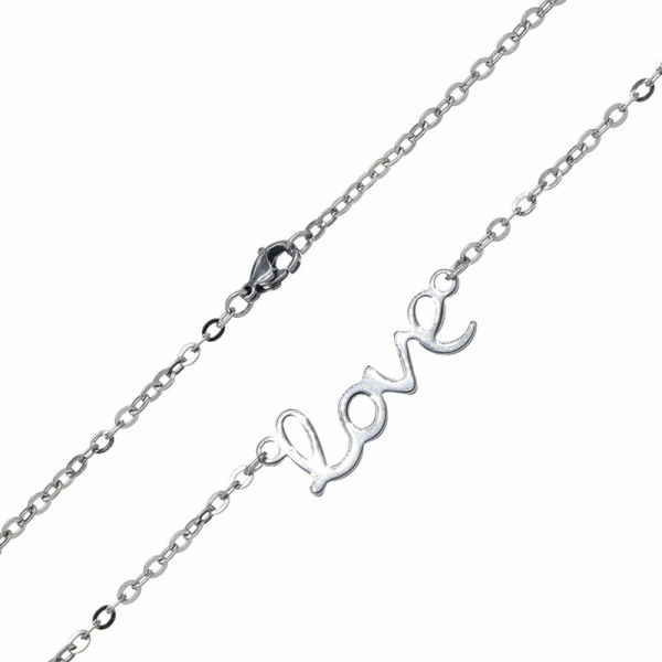 Edelstahlanhänger mit Kette Edelstahl