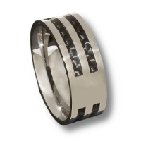 Carbon Inlays - poliert 52 (16,6 Ø) 6,1 US