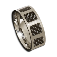 Carbon Inlays - poliert 52 (16,6 Ø) 6,1 US