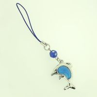 Schlüsselanhänger - Delphin mit Blauem Bauch an...