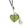 Schlüsselanhänger - Grünes Herz mit Kugel - Glasanhänger