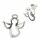 925er Sterling Silber Ohrstecker - Engel