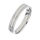 Edelstahlring - Mattierter Ring mit poliertem Streifen 52