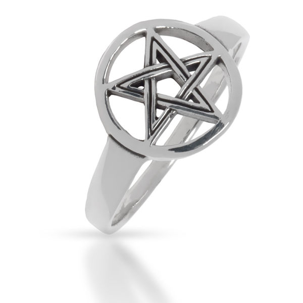 925 Sterling silver ring - pentagram
