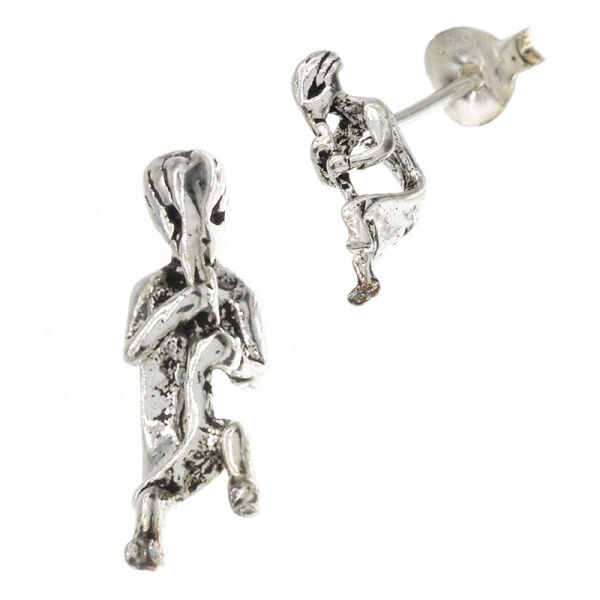 Silberohrstecker - Flötenspieler