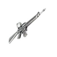 Edelstahlanhänger - Sturmgewehr