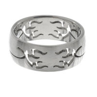 Edelstahlring - Tribal