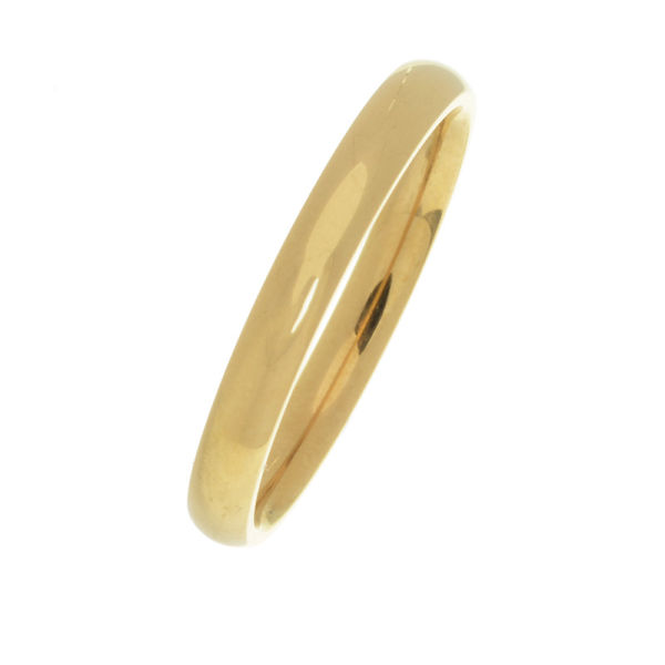 Edelstahlring - 3 mm pvd gold 63 (20,1 Ø) 10 US