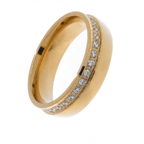Edelstahlring/goldene PVD-Beschichtung 07 / 55