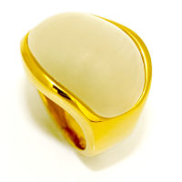 Glasstein - poliert - goldene PVD-Beschichtung 07 / 56