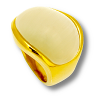 Glasstein - poliert - goldene PVD-Beschichtung 07 / 56