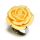 Edelstahlring Acryl-Rose in WEISS / GELB 60