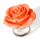 Edelstahlring Acryl-Rose in ROSA 52