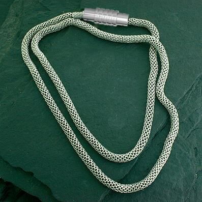Edelstahlkette mit Magnetschraubverschluss
