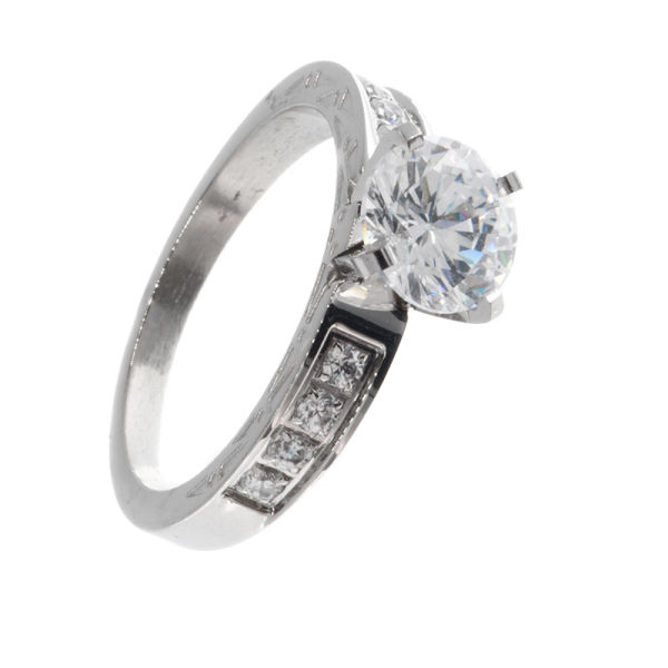Edelstahlring/Cubik Zirkonia 52 (16,6 Ø) 06 US