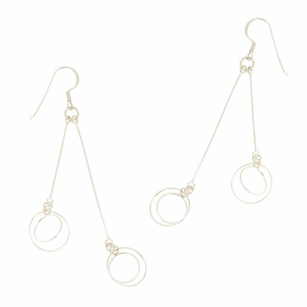 Ohrhänger 925er Sterling Silber mit Kreise