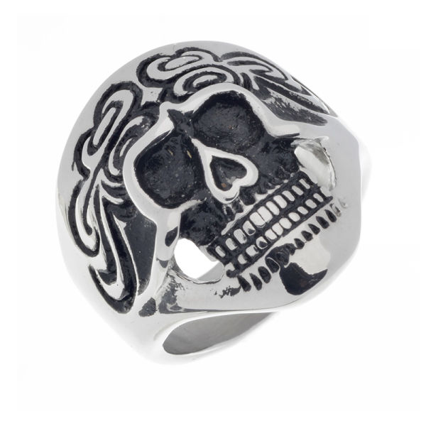 Edelstahlring/Totenkopf 12 / 68