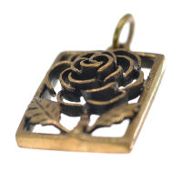 Bronzeanhänger   Blume / Rose