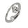 Edelstahlring/Cubik Zirkonia 57 (18,1 Ø) 8,0 US