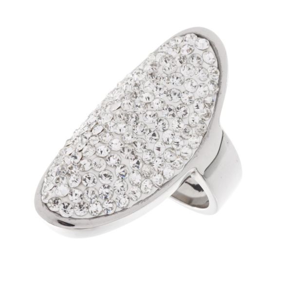 Edelstahlring/Cubik Zirkonia 55 (17,5 Ø)  07 US