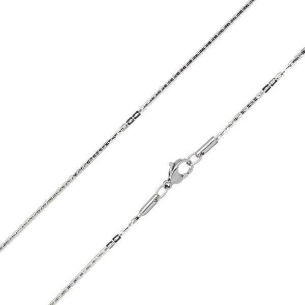 1,5 mm Edelstahlkette 45 cm
