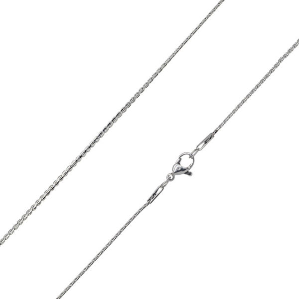 1 x 2 mm Edelstahlkette 50 cm