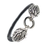 Lederarmband mit Edelstahlverschluss
