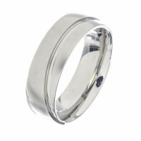 Edelstahlring - mit diagonalen Streifen 70 (22,2...