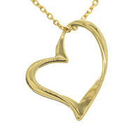 Stainless steel pendant - Heart “Mon Cœur” PVD-Gold