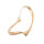 Stainless steel pendant - Heart “Mon Cœur” PVD-Rosegold