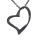 Stainless steel pendant - Heart “Mon Cœur” PVD-Black