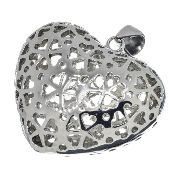 Stainless Steel Pendant - Heart - Steel