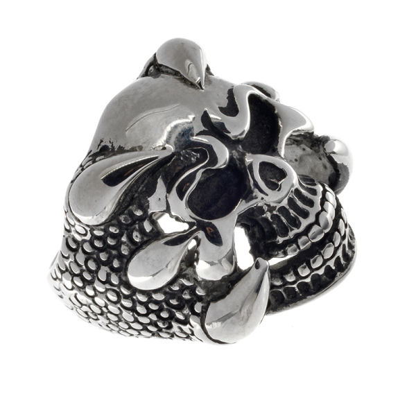 Edelstahlring/Totenkopf 13 / 68