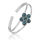 925 Sterling Silver Toe Ring / Childrens Ring with Decorative Flower