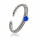 925 Sterling Silver Toe Ring / Childrens Ring with Coiled Texture and Accent