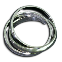 Edelstahlring - 3er Ring 4mm