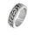 Stainless steel ring - play ring with circumferential chain "Viyan" 56 (17,8 Ø) 07 US