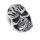 Stainless steel ring - skull with flames 57 (18,1...