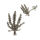 925 sterling silver stud earrings - hemp leaf