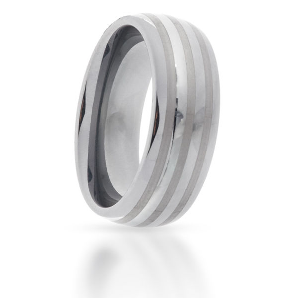 Tungsten Ring Triple Row 72