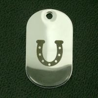 Edelstahlanhänger - Dogtag