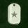 Edelstahlanhänger - Dogtag Black Star