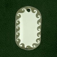 Edelstahlanhänger - Dogtag "Splash"